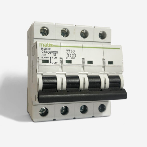 4 Pole C63 Amps MCB Type A