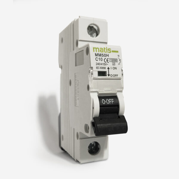 1 Pole C10 Amps MCB Type A 10000A – Matismart